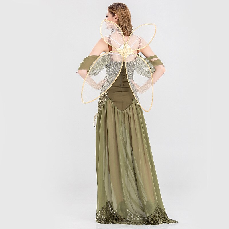 Medieval Fairy Floor Length Dress with Accessories