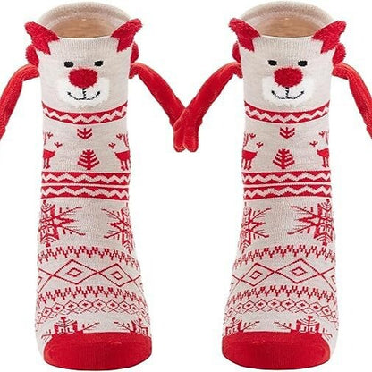 4 PCS Christmas 3D Christmas Character Socks