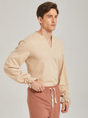Men's Medieval Linen-Blend Tunic Shirt