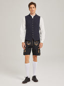 Men’s Oktoberfest Trachten Vest with Embroidery