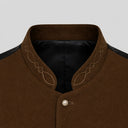 Set da uomo composto da gilet Gatsby marrone anni '20 e fedora, 6 pezzi