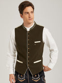 Men’s Oktoberfest Trachten Waistcoat with Embroidery