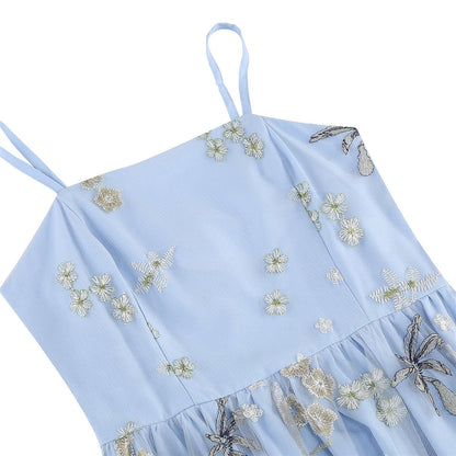 Floral Embroidered Midi Dress