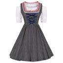 Oktoberfest Polka Dot Dirndl Dress with Pink Apron - Retrorobe