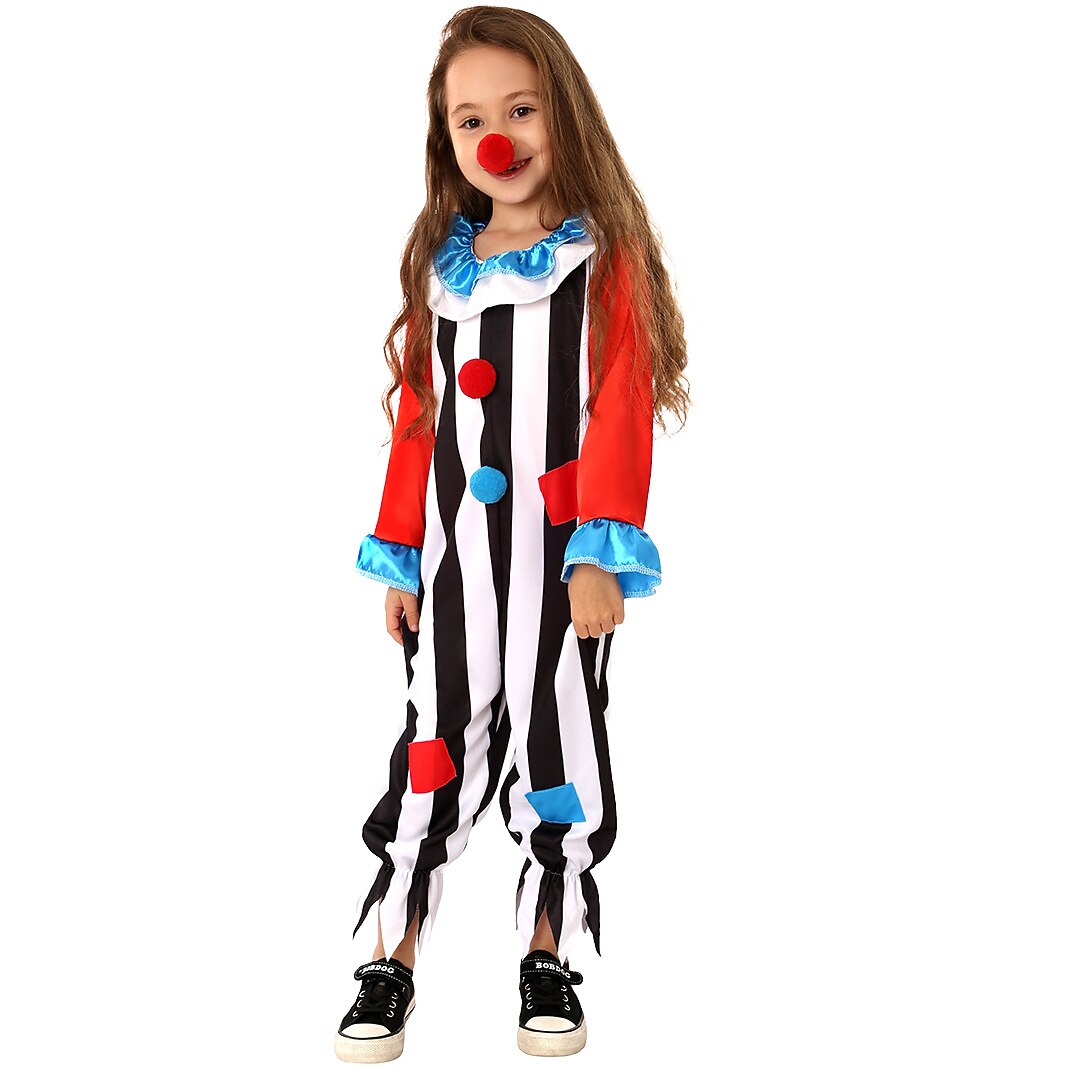 Circus Clown Halloween Jumpsuit for Kids