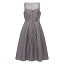 Traditional Bavarian Dirndl Dress with Striped Apron - Retrorobe