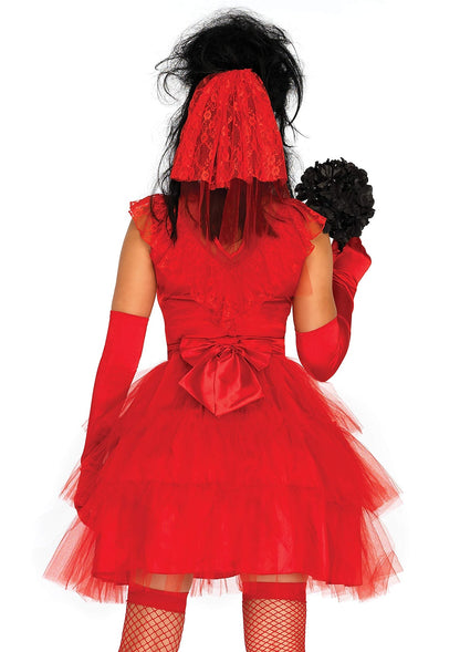 Women's Ghostly Red Wedding Dress