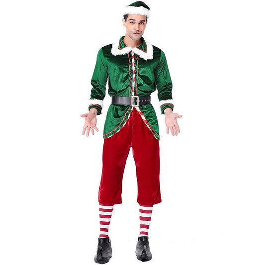 Men's Velvet Santa's Helper Outfit