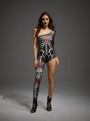Women's Sugar Skull Bride 3-Piece Halloween Costume Set