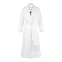 Men's Gothic Dark Cleric Robe 3-Piece Costume Set