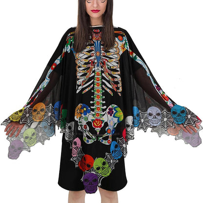 Bat Skull Skeleton Cape