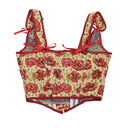 Renaissance Style Lace Design Corset Vest Bustier - Retrorobe