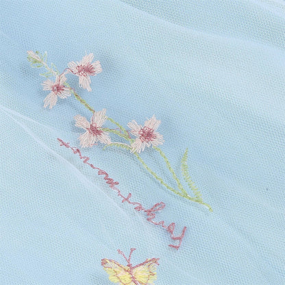 Floral Embroidered V-Neck Midi Dress