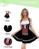 Oktoberfest Beer Costume Dress Dirndl Apron Set - Retrorobe
