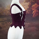Women's Lace-Up Witch Dress 4-Piece Set