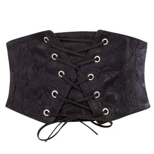 Retro Elastic Lacing Corset Belts