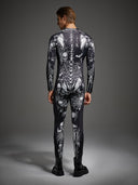 Men's Skeleton Biker 2-Piece Halloween Costume Set