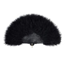 Ensemble d'accessoires Années Folles avec éventail en plumes
