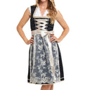 Oktoberfest Black Dirndl with Lace Apron - Retrorobe