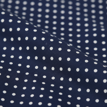 Women's 1950s Polka Dot Cap Sleeve Tie Collar Fit and Flare A-Line Dress