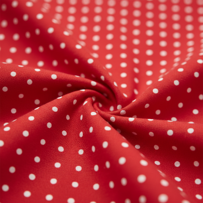 Women's 1950s Polka Dot Cap Sleeve Tie Collar Fit and Flare A-Line Dress