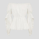 Renaissance Slit Sleeve Off Shoulder Tops - Retrorobe