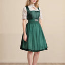 Oktoberfest Bavarian Dirndl Dress with Apron and Lace Blouse - Retrorobe