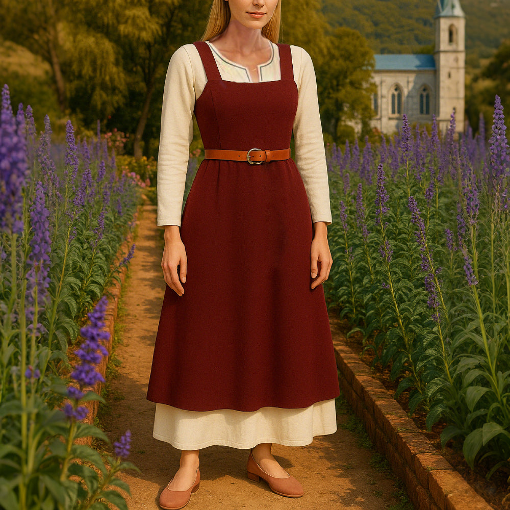 Viking Apron Overdress Tunic Set Dress