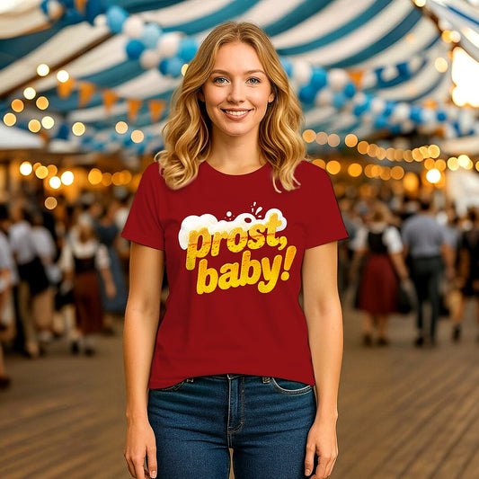 Women's Oktoberfest Prost Baby Beer T-shirt