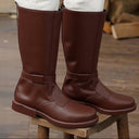 Renaissance Riding Tall Boots Zip-Up Medieval Footwear - Retrorobe