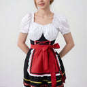 Bavarian Oktoberfest Short Red Dirndl Costume - Retrorobe