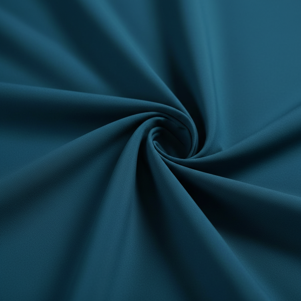 Women's 1950s Solid Teal Bow Tie Neck Button Down A-Line Tea Dress