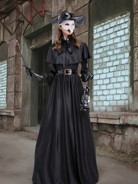 Women's Plague Doctor Costume Cloak