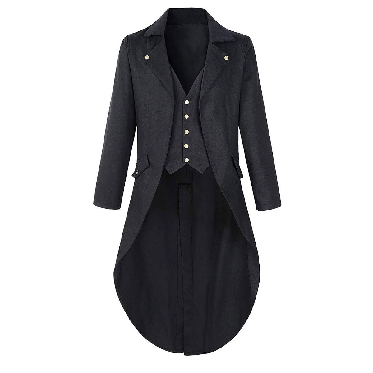 Men's Steampunk Solid Color Tailcoat