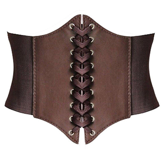 Retro Corset Underbust Lace-up Bustier