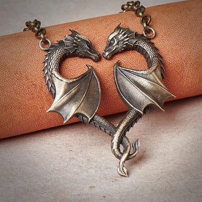 Viking & Pirate Style Dragon Alloy Necklace