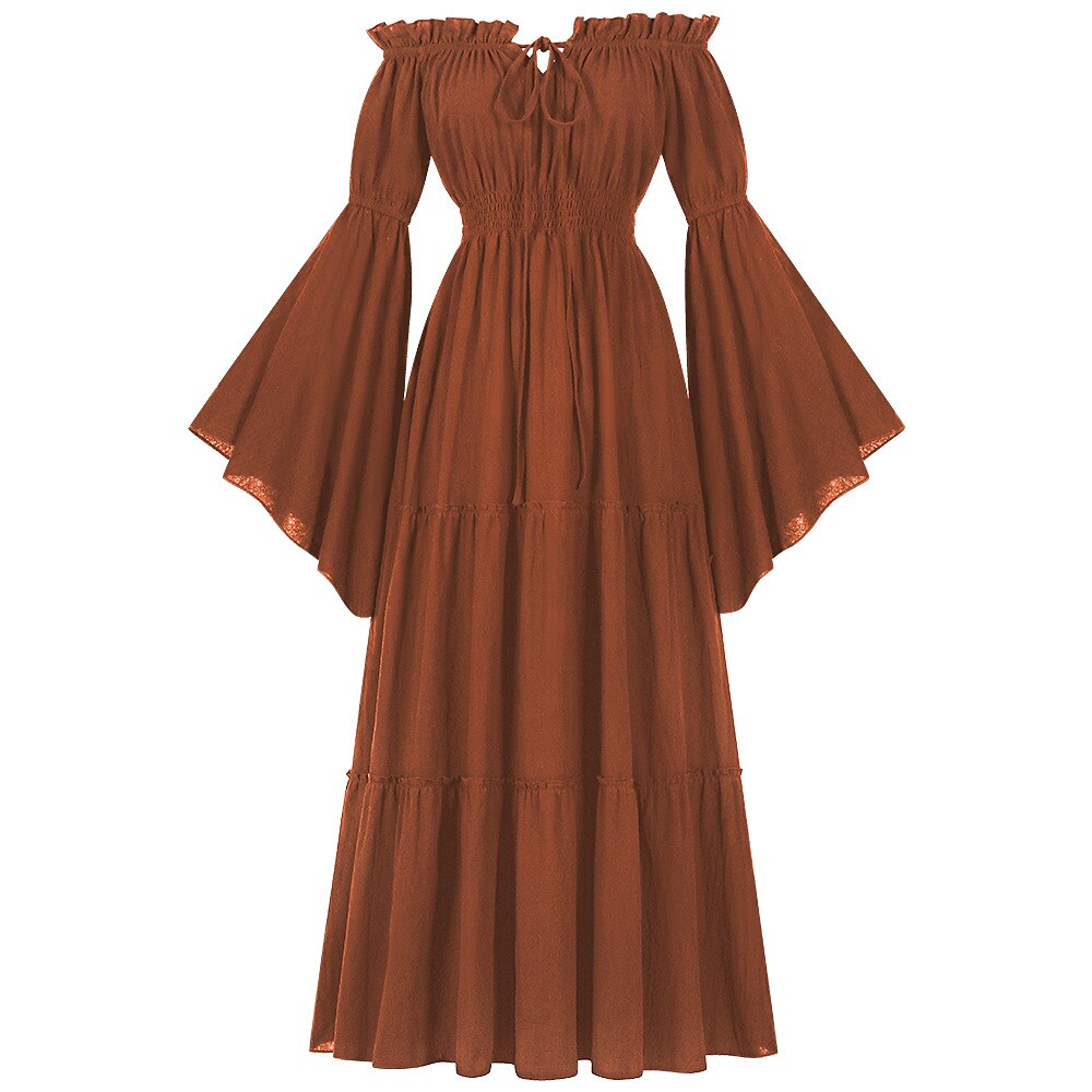 Green Retro Celtic Viking Fantasy Dress