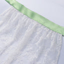 Oktoberfest Green Embroidered Dirndl Dress with Lace Apron - Retrorobe