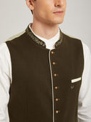 Men’s Oktoberfest Trachten Waistcoat with Embroidery