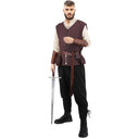 Medieval Pirate Costume with Vest, ACCs - Retrorobe