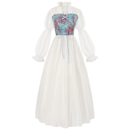Robe de costume de fée de la Renaissance avec accessoires