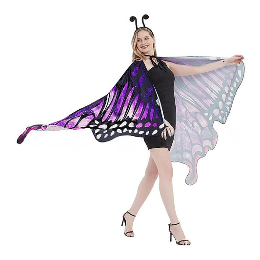 Butterfly Costume with Wings Headband Mask