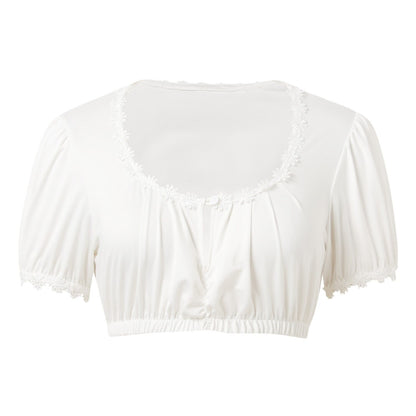Women’s Oktoberfest Dirndl Blouse Cropped Top