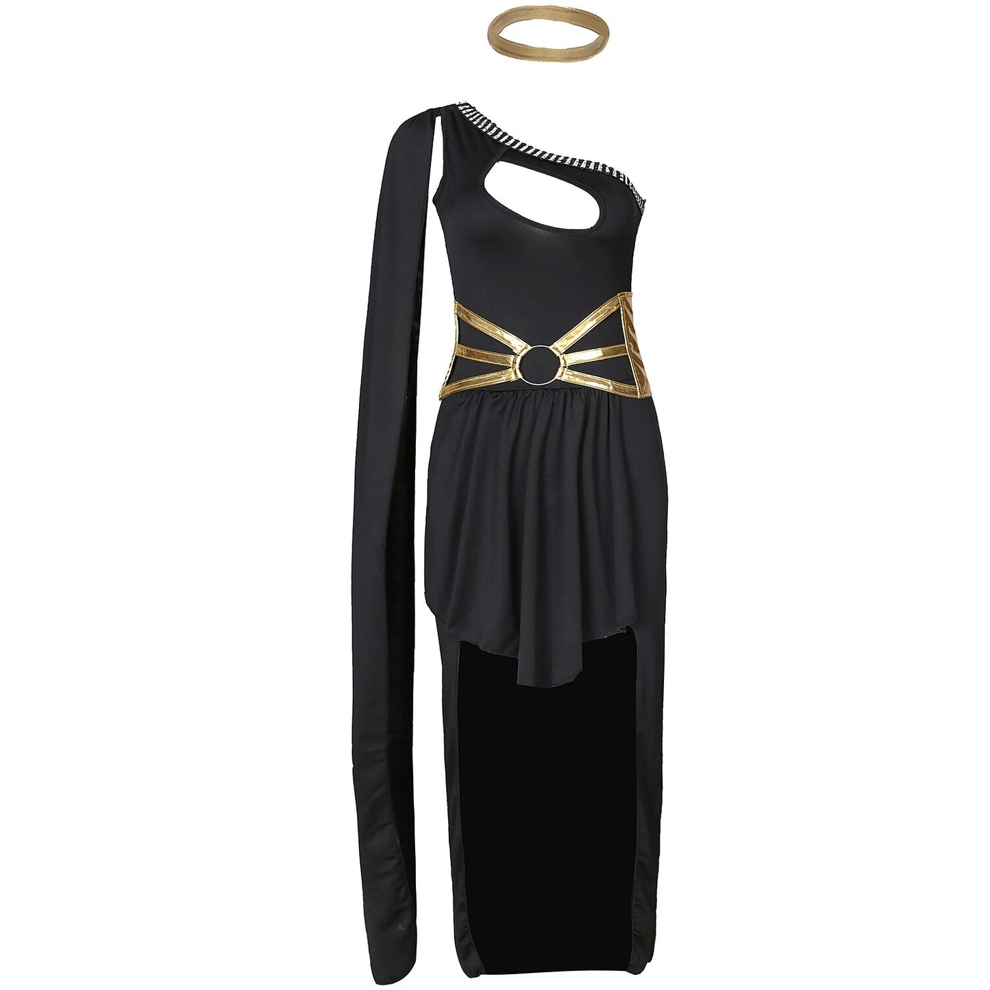 Egyptian Goddess Costume Black Dress