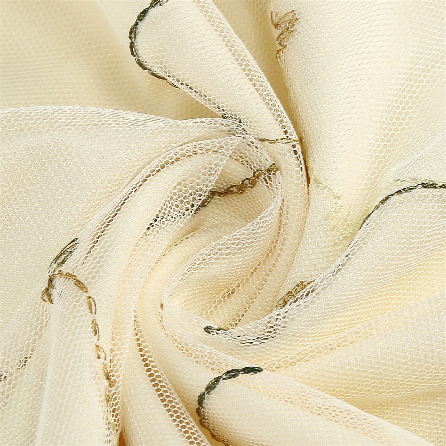 Embroidered Tie Strap Midi Dress