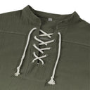 Pirate Style Lace-Up Poet Blouse - Retrorobe