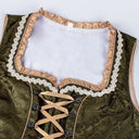Oktoberfest Vintage Dirndl Costume with Embroidered Apron and Blouse - Retrorobe