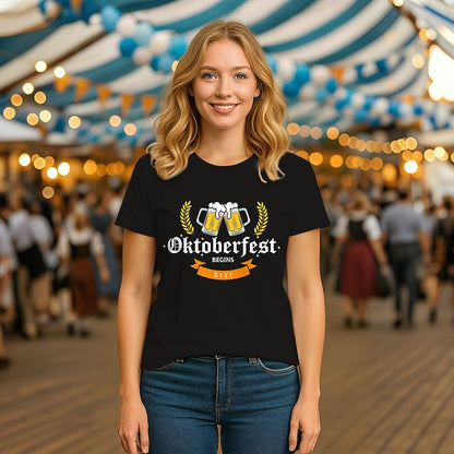 Women's Oktoberfest Beer Graphic T-shirt