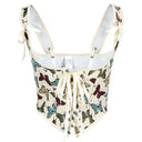 Rococo Lace-up Corset Under Bust Bustier - Retrorobe