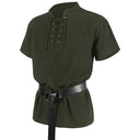 Pirate Style Lace-up Tunic - Retrorobe